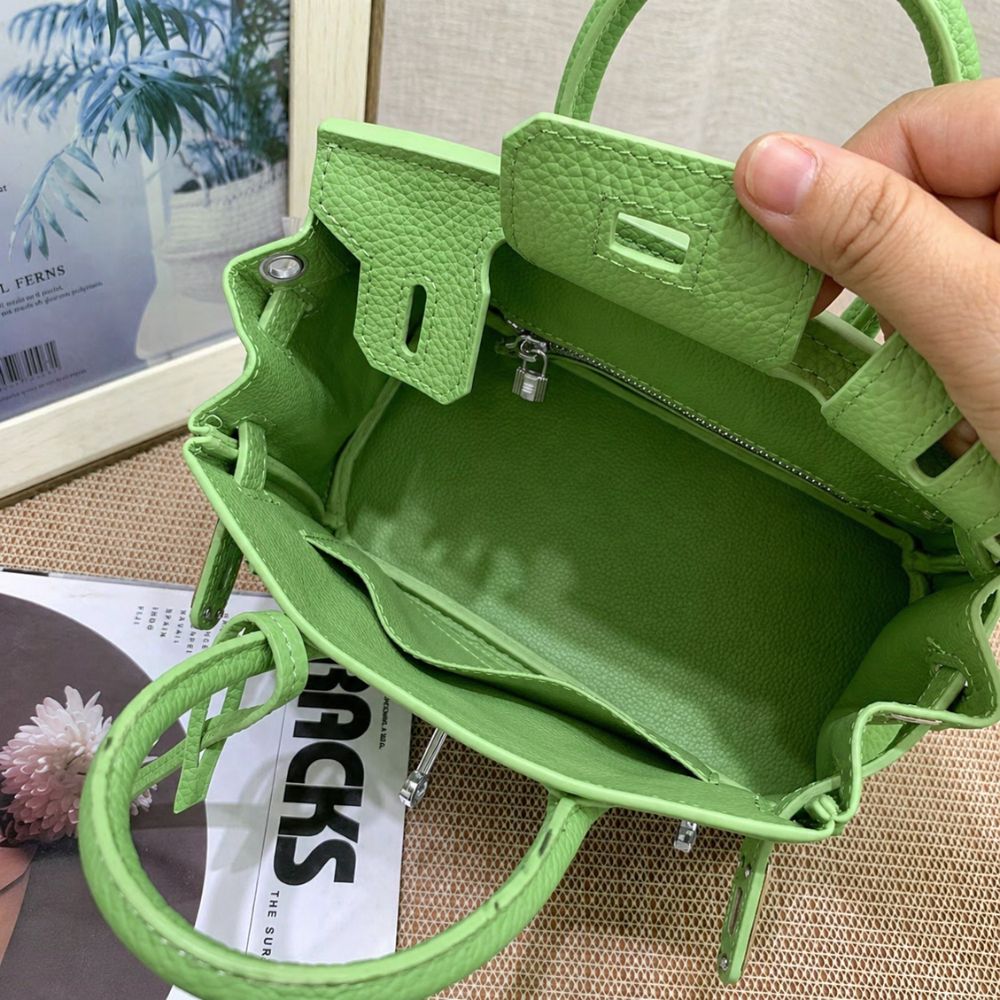 Hermès Birkin B25 Togo Grenat Green 20cm