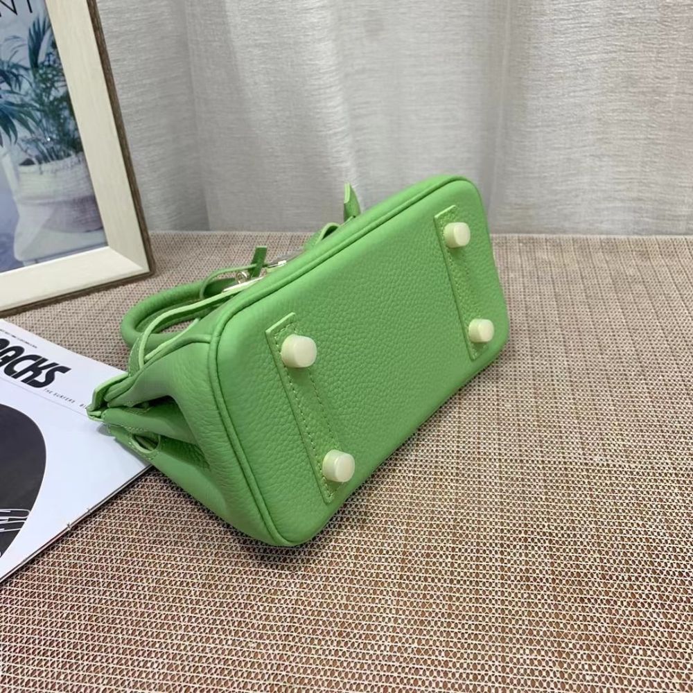Hermès Birkin B25 Togo Grenat Green 20cm