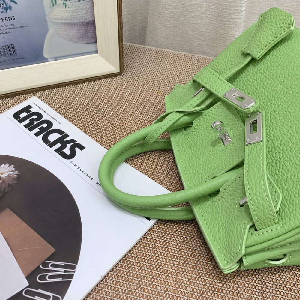 Hermès Birkin B25 Togo Grenat Green 20cm