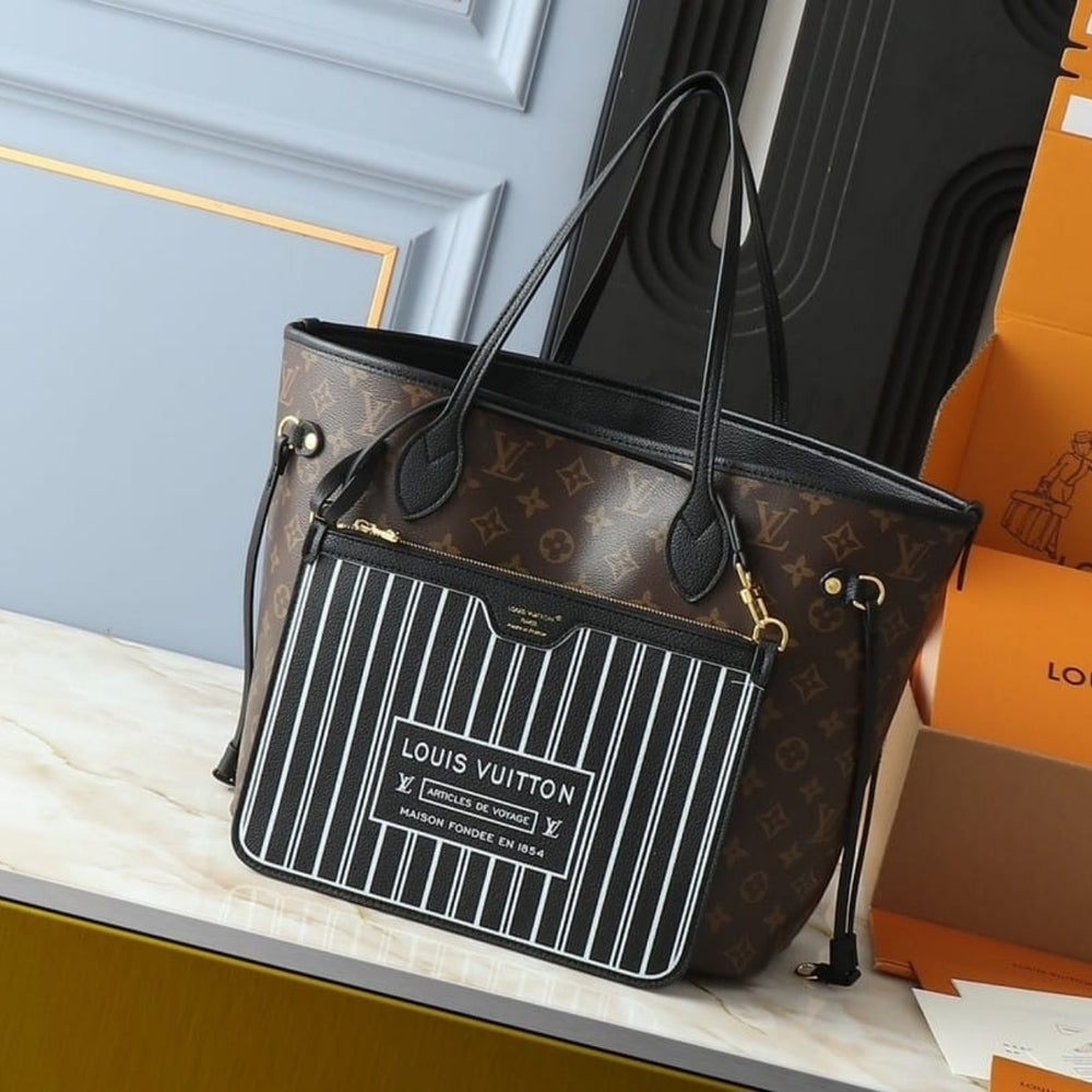 Louis Vuitton Neverfull Inside Out Black MM 31Cm M11946