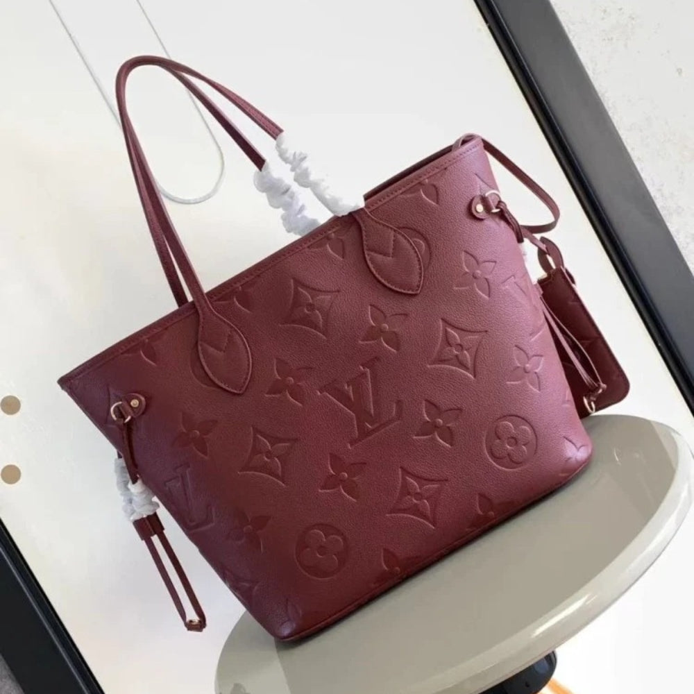 Louis Vuitton Neverfull MM Wine Red 31cm M25855