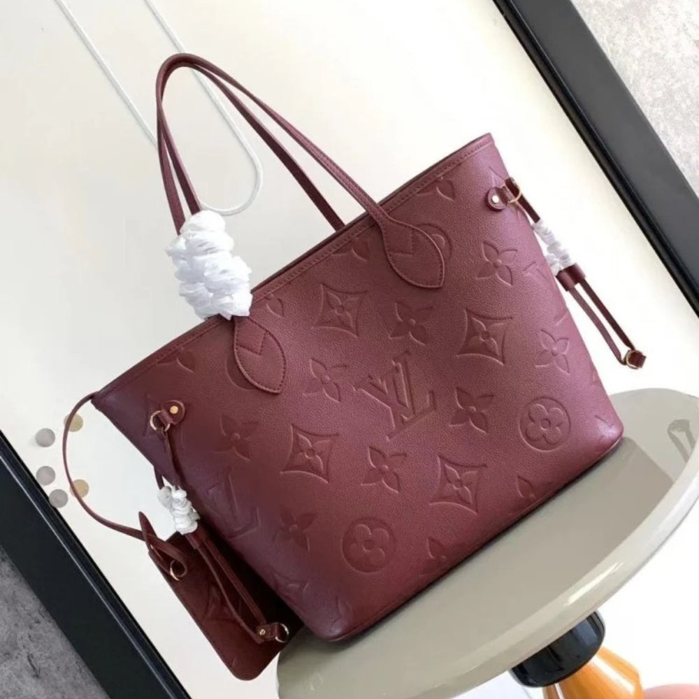 Louis Vuitton Neverfull MM Wine Red 31cm M25855