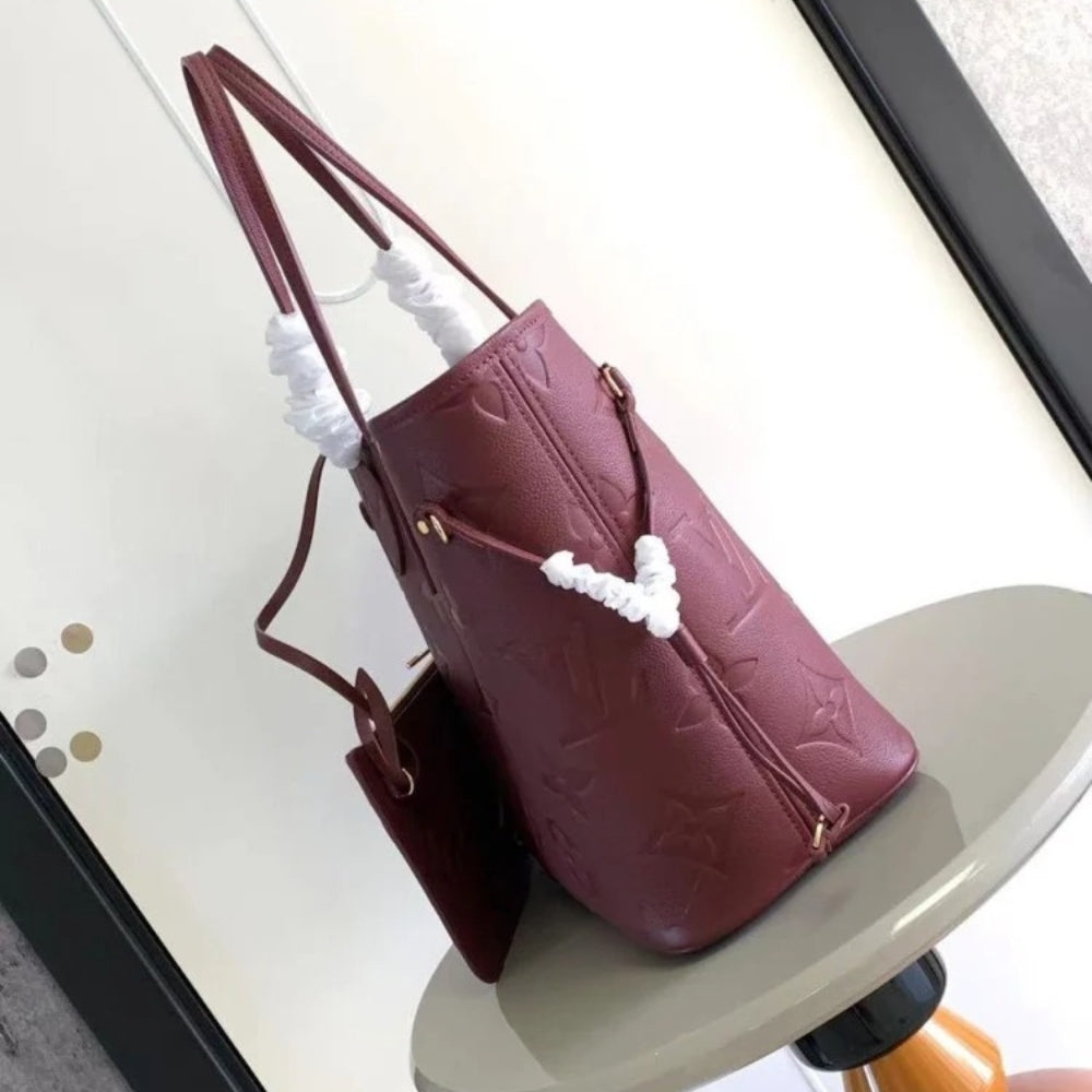Louis Vuitton Neverfull MM Wine Red 31cm M25855