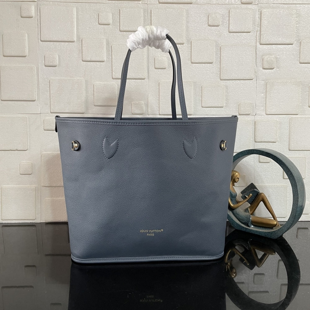 Mirror Quality – Louis Vuitton Neverfull Inside Out MM Bag Navy 31Cm M14994