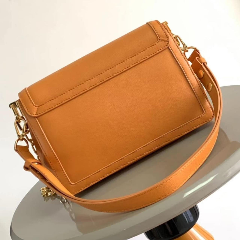Mirror Quality – Louis Vuitton Dauphine Soft MM Bag Orange 24Cm M25048