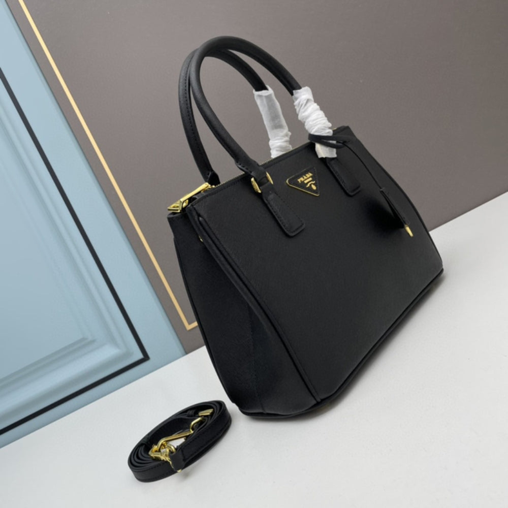 Prada Galleria Medium Saffiano Leather Bag Black 28cm 1BA863 NZV F0002 V EOO