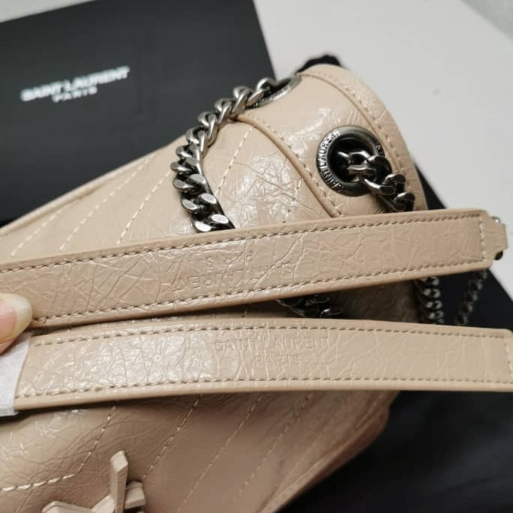 Saint Laurent Niki Medium In Vintage Beige 28cm