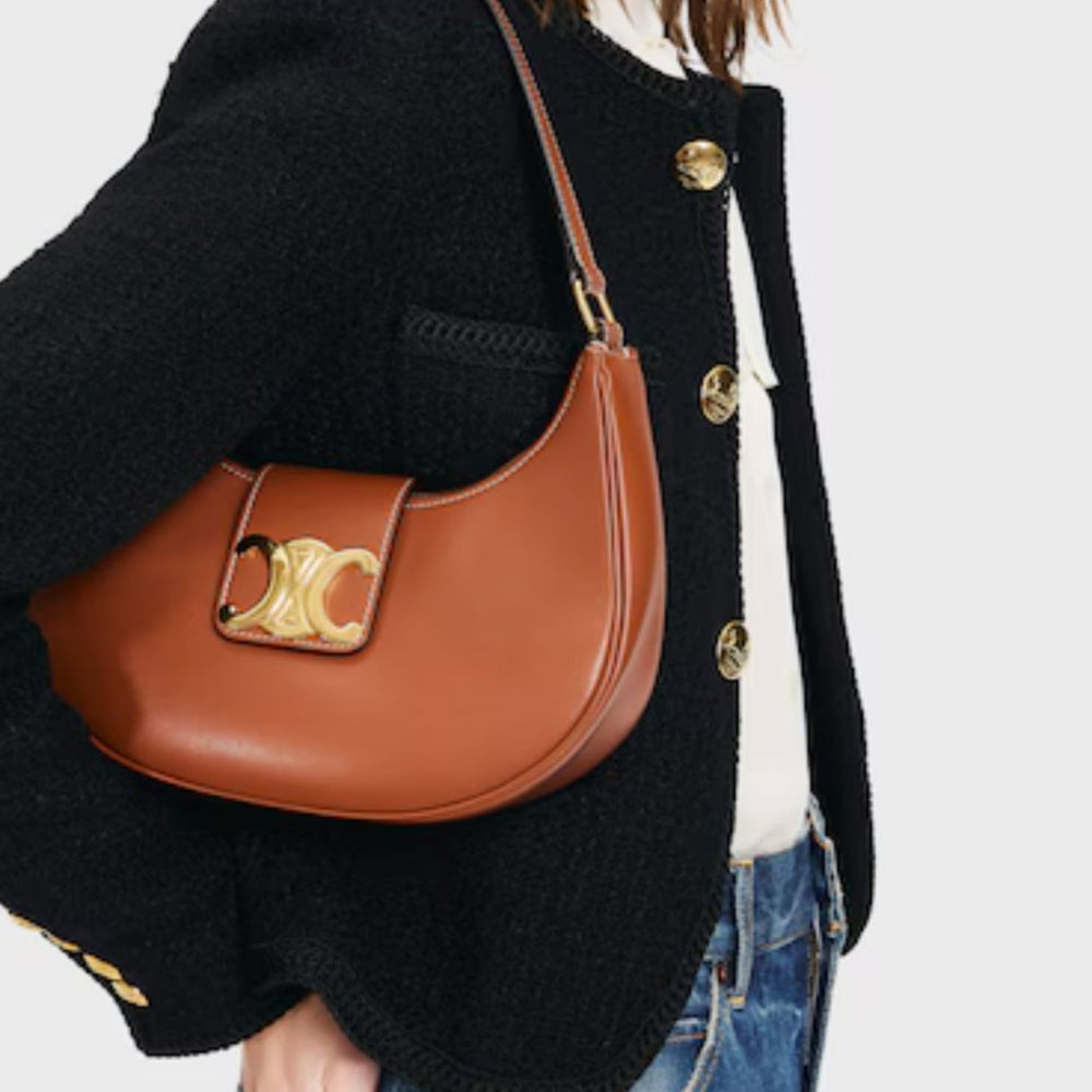 Celine Medium Ava Triomphe Bag Tan 24Cm 114493DGQ 04LU