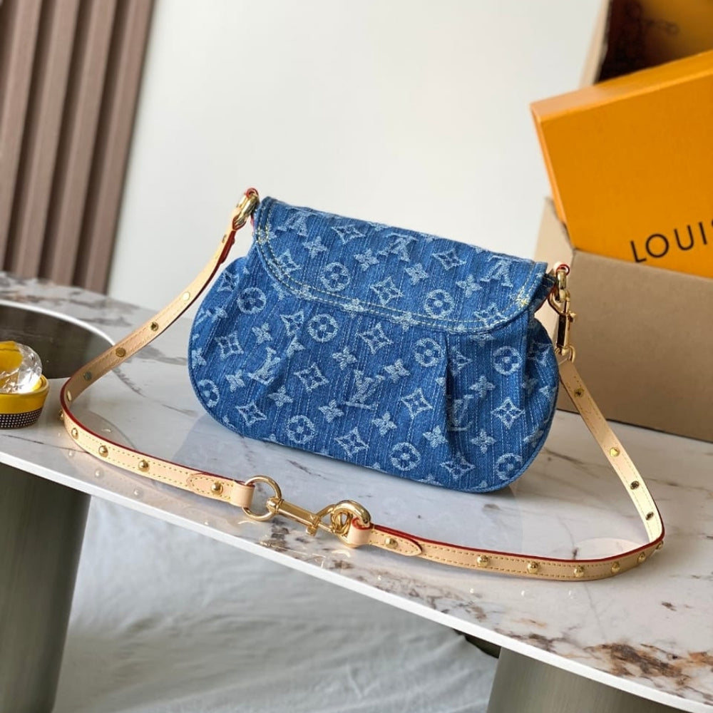 Mirror Quality – Louis Vuitton Sunset Monogram Blue Denim 27Cm M46829