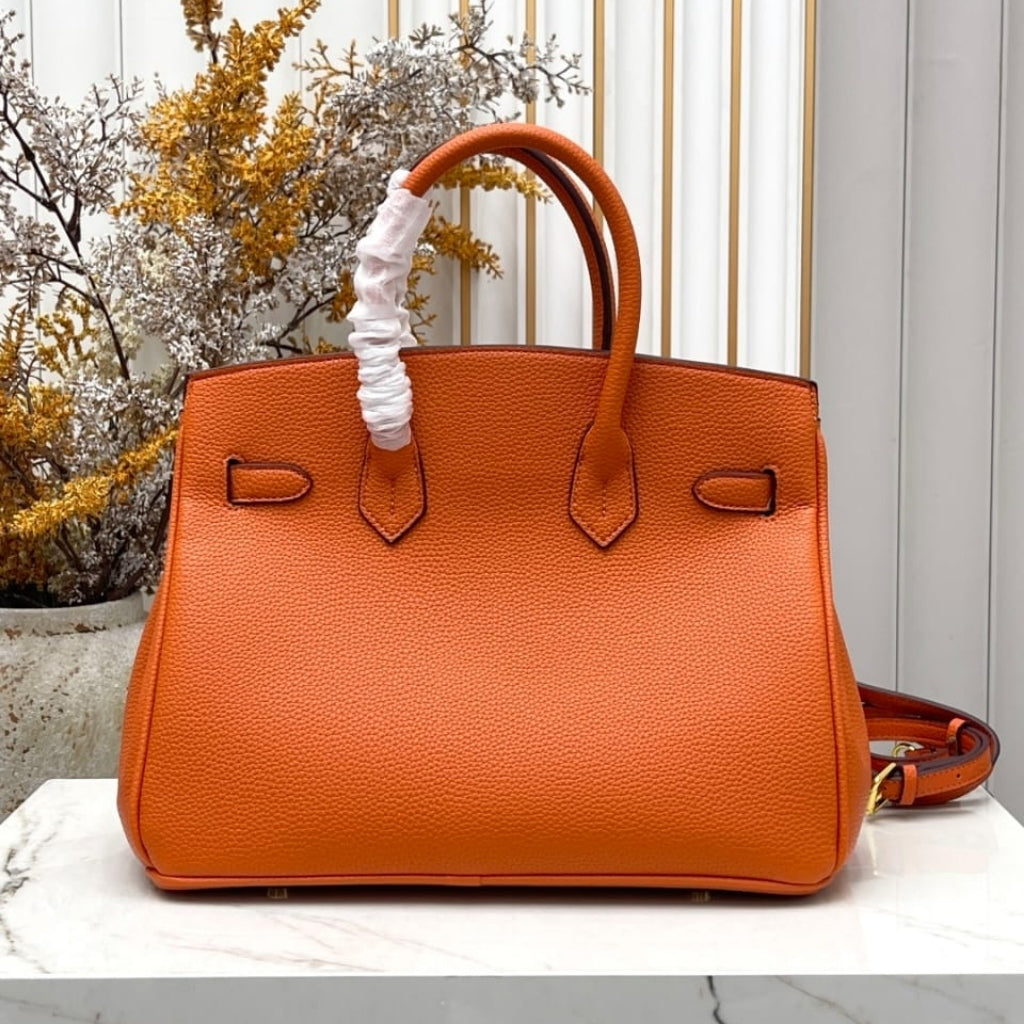 Hermes Birkin 25 Bag Togo Orange 25cm