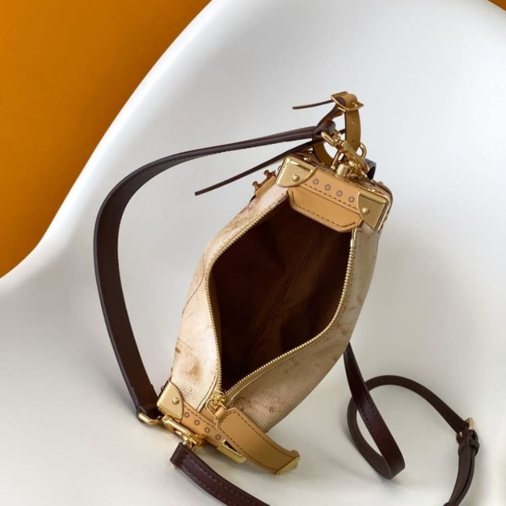 Mirror Quality – Louis Vuitton Side Trunk MM Bag Beige 23Cm M12480