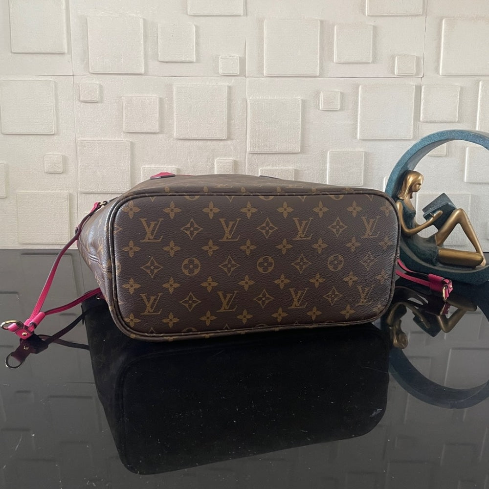 Mirror Quality – Louis Vuitton Neverfull Bandoulière Inside Out MM Bag Pink 31Cm M12707