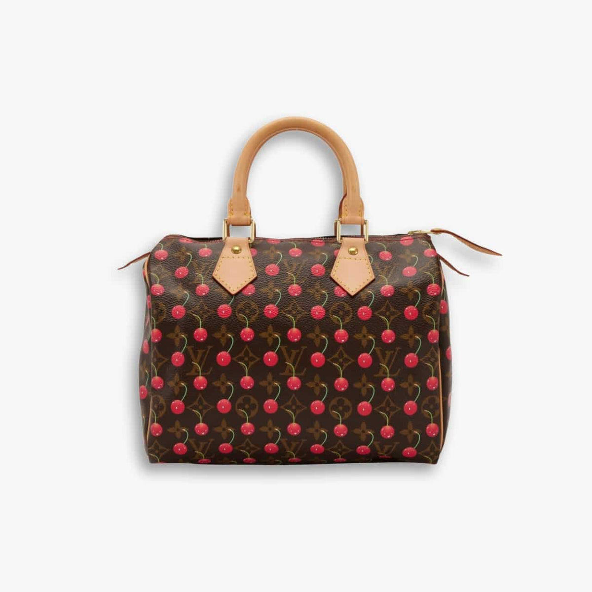 Louis Vuitton X Takashi Murakami Monogram Cerise Speedy 25 Gold Hardware Brown 25Cm