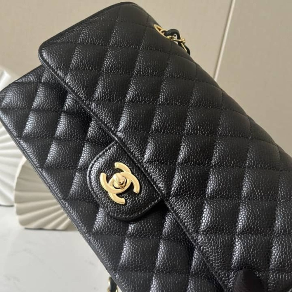 Mirror Quality – Chanel Classic Medium Flap Bag Black 25Cm