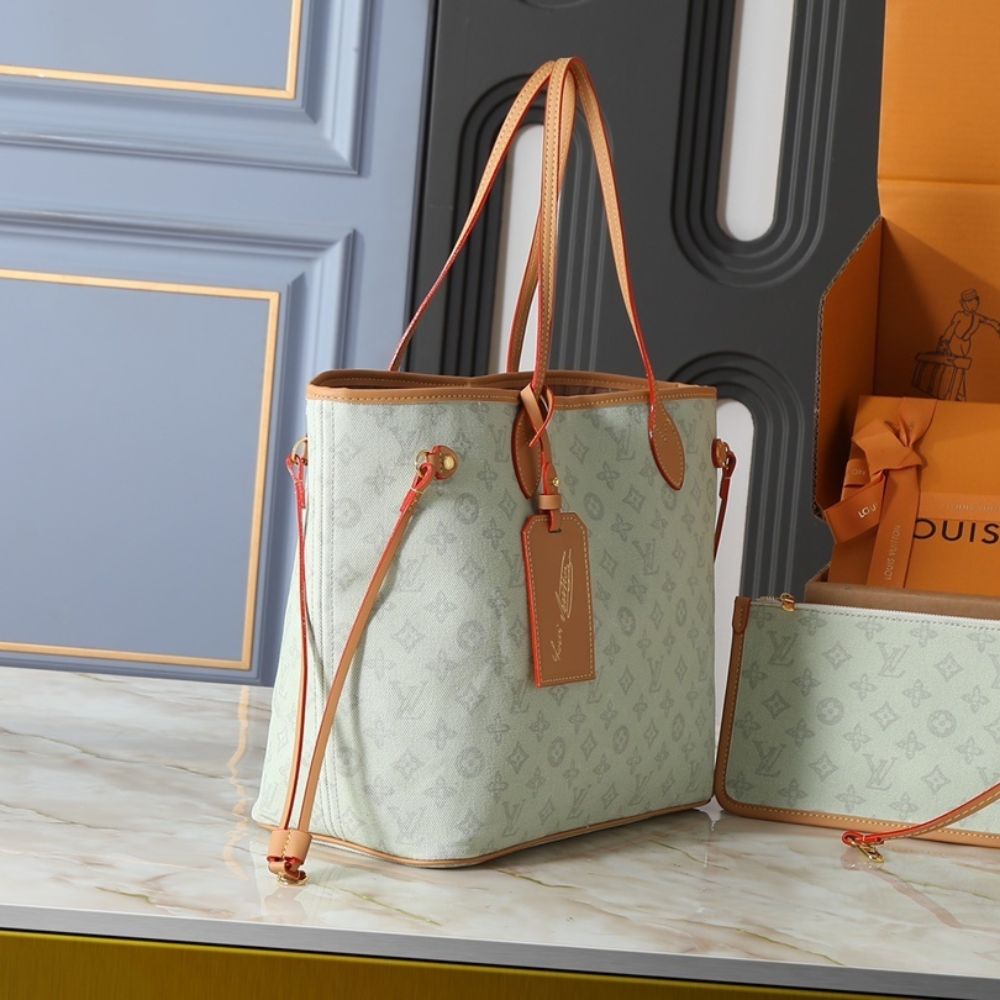 Louis Vuitton Neverfull MM Monogram Origine Green 31Cm