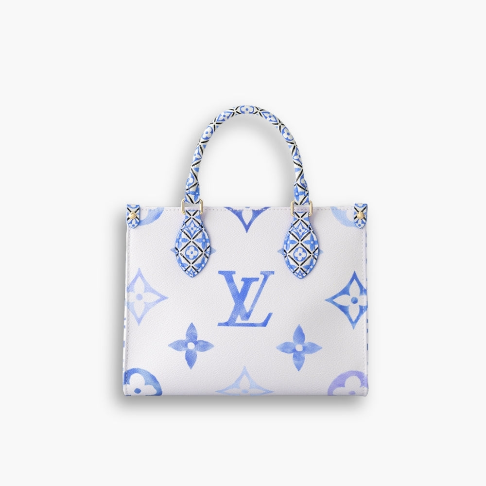 Louis Vuitton Onthego PM Bag Blue 25cm