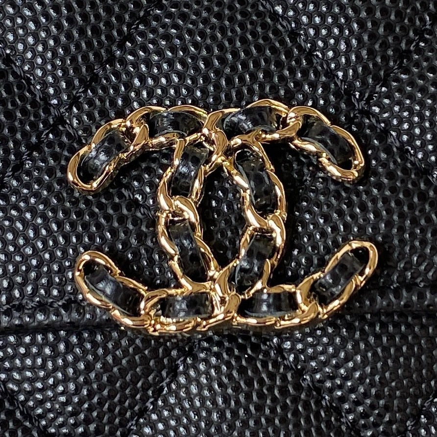 Chanel Clutch With Chain Black 15cm