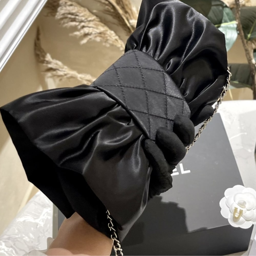 Chanel Clutch Bag Black 25cm AS4098 B13245 94305