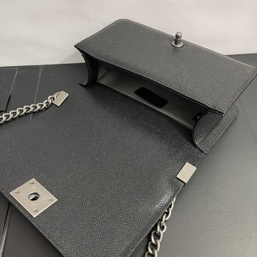 Chanel Boy Medium Handbag Black 25cm