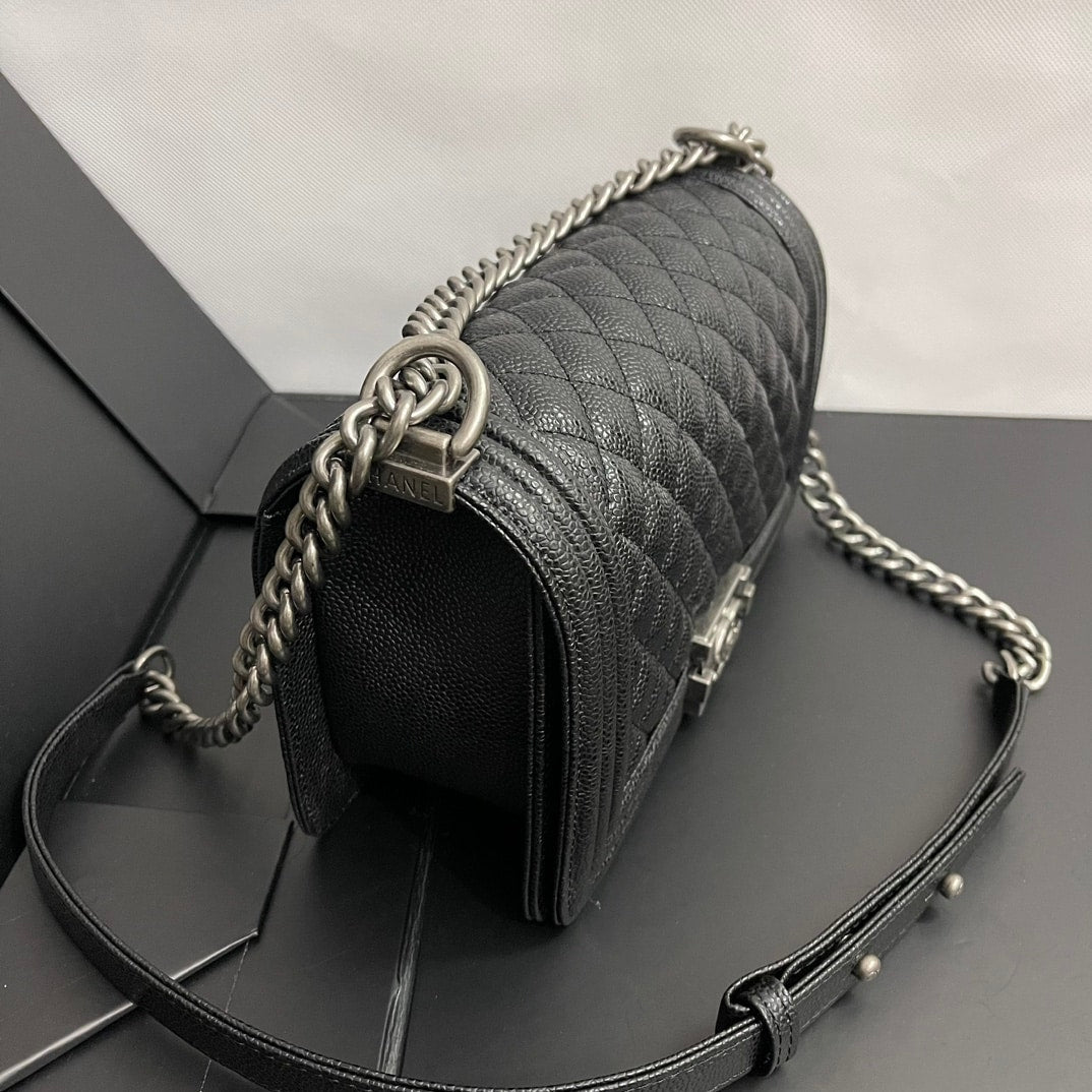 Chanel Boy Medium Handbag Black 25cm