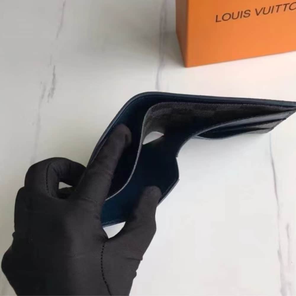 Louis Vuitton Multiple Wallet Navy Blue 11cm N63260