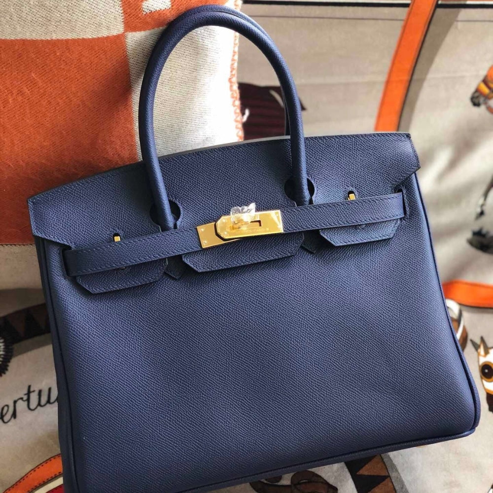 Hermes Birkin 25 Bag Epsom Bleu Saphire 25cm
