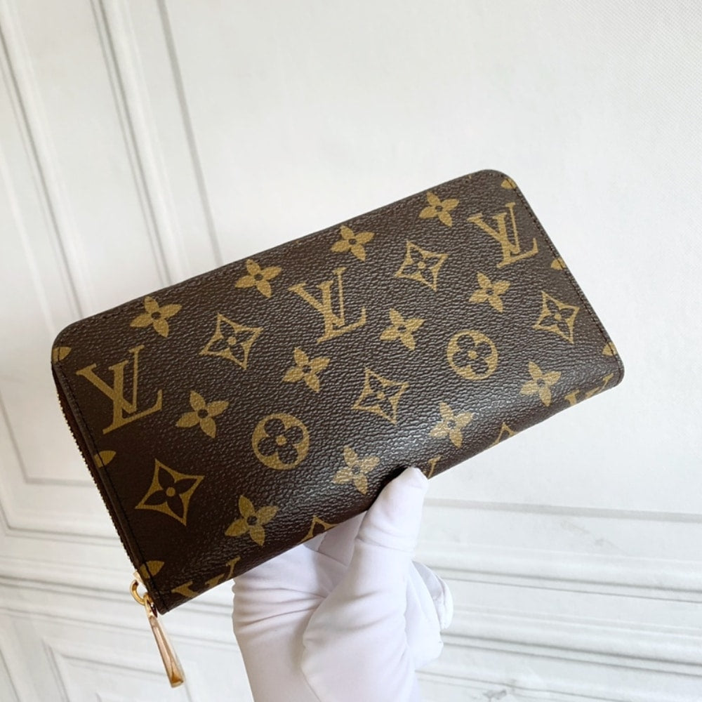 Louis Vuitton Monogram Zippy Long Wallet Brown 19cm M42616