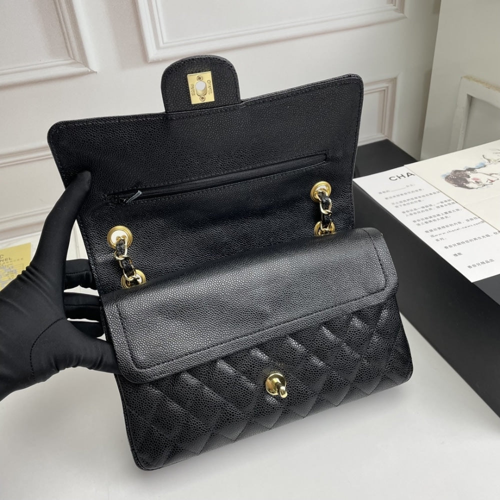 Chanel Classic Double Flap Bag Black 25cm A58600 Y01864 C3906