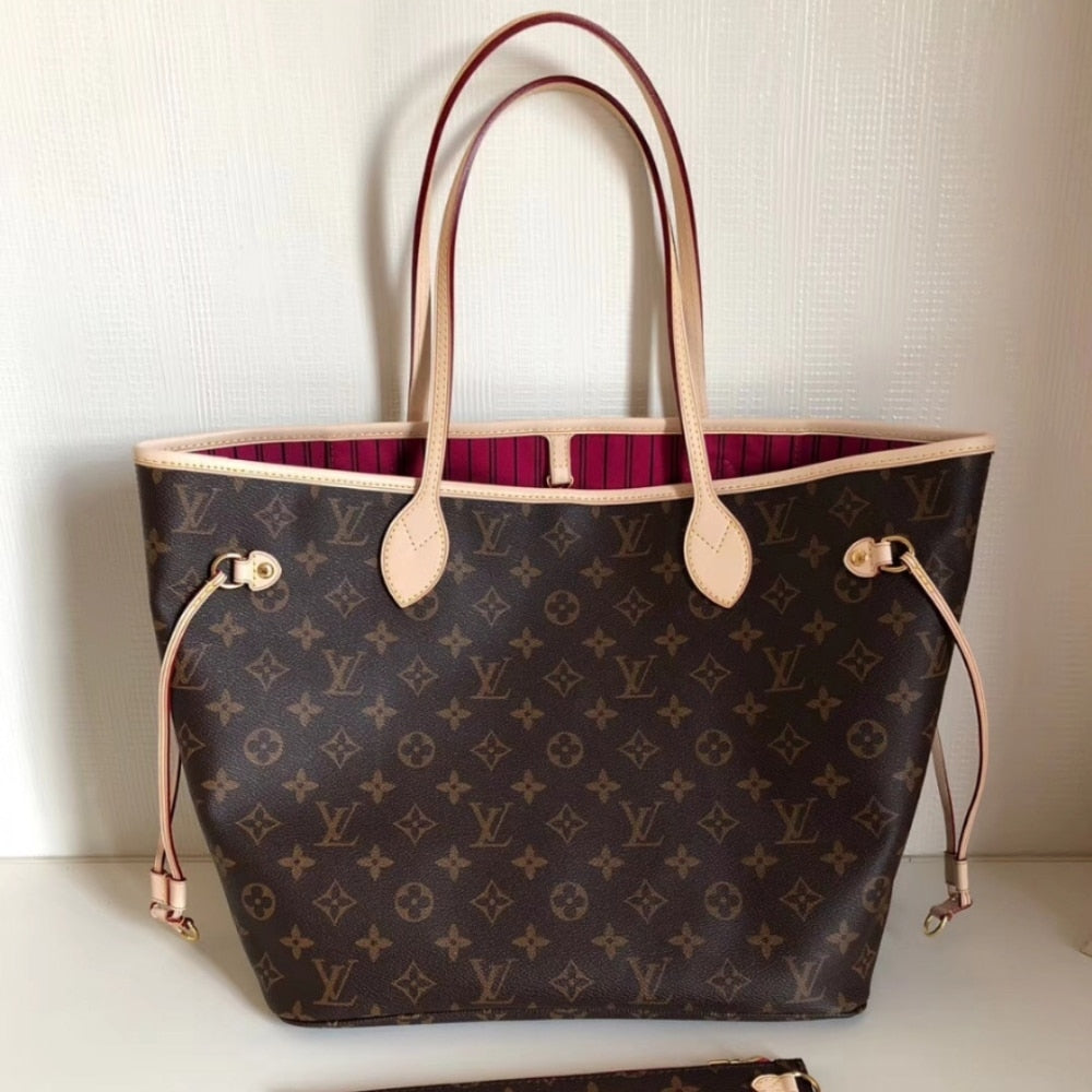 Louis Vuitton Neverfull MM Bag Pivoine Pink 31cm M41178
