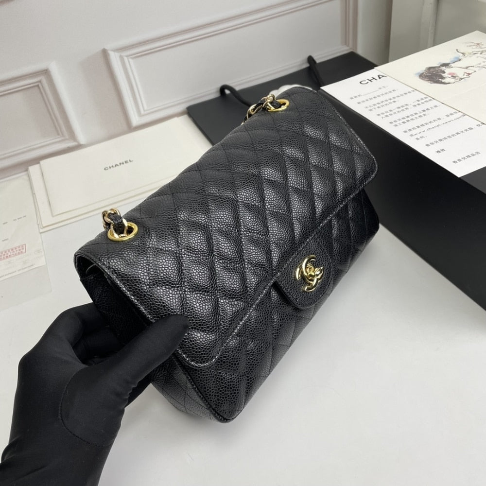 Chanel Classic Double Flap Bag Black 25cm A58600 Y01864 C3906