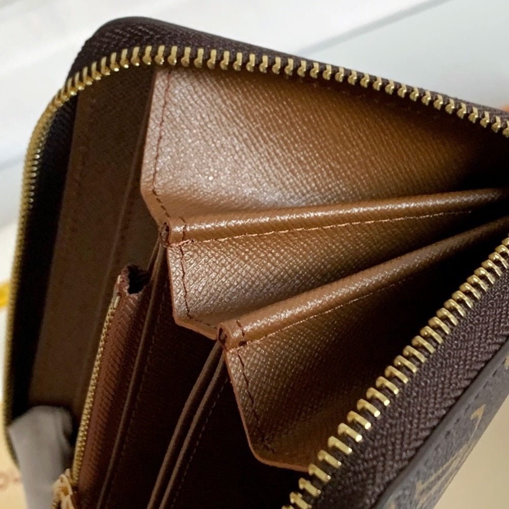 Louis Vuitton Monogram Zippy Long Wallet Brown 19cm M42616