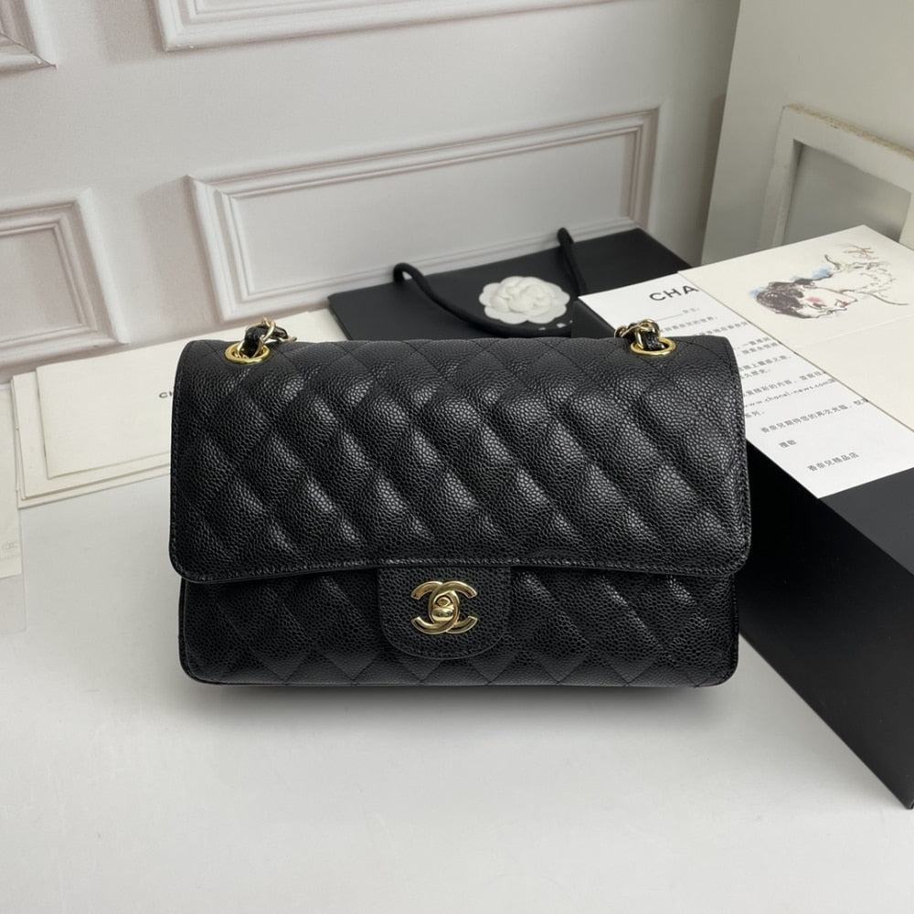Chanel Classic Double Flap Bag Black 25cm A58600 Y01864 C3906