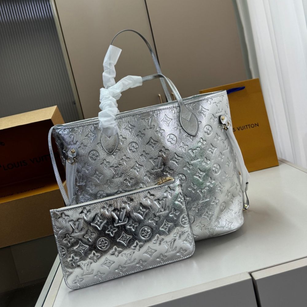 Louis Vuitton Neverfull MM Silver 32Cm