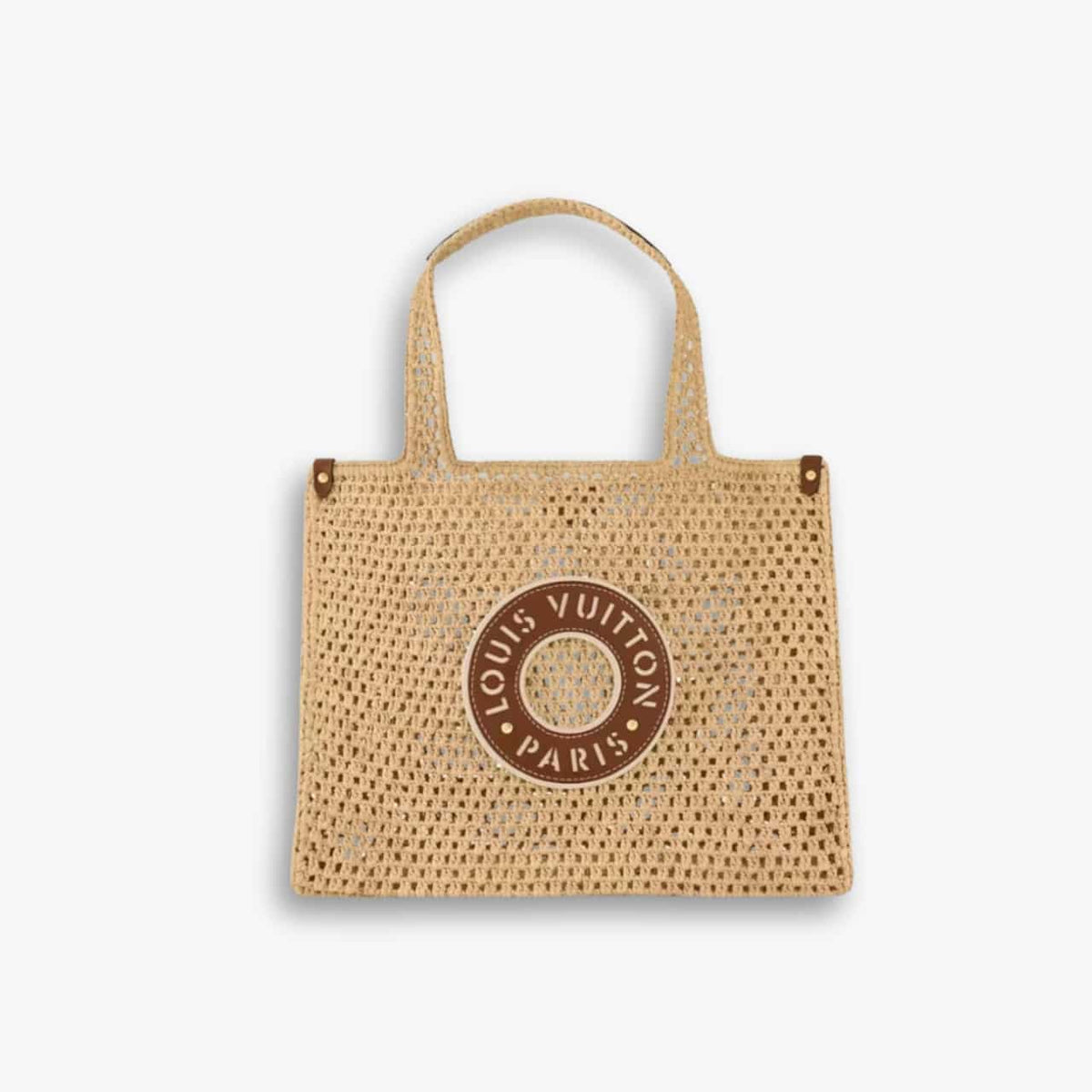 Louis Vuitton Onthego MM Natural Raffia Tan 30Cm M24723