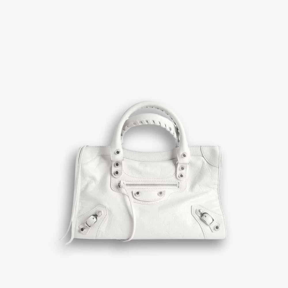 Balenciaga Le City Small Bag in Optic White 8114422AA9S9104 30cm