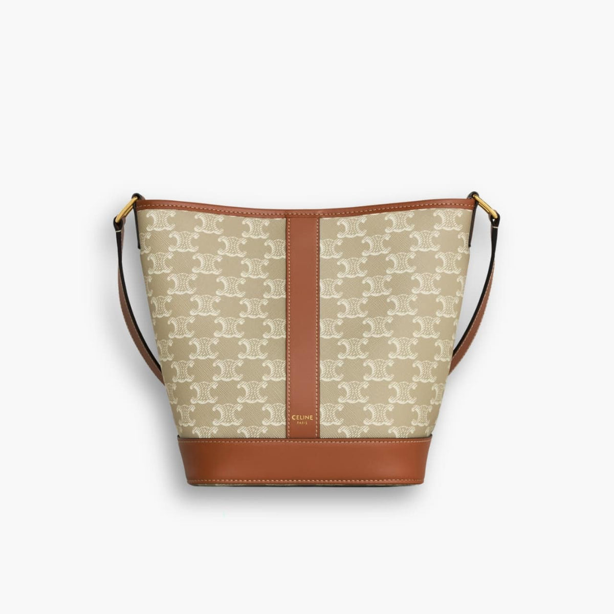 Celine Small Bucket In Triomphe Canvas 22cm 191442FLC02GR
