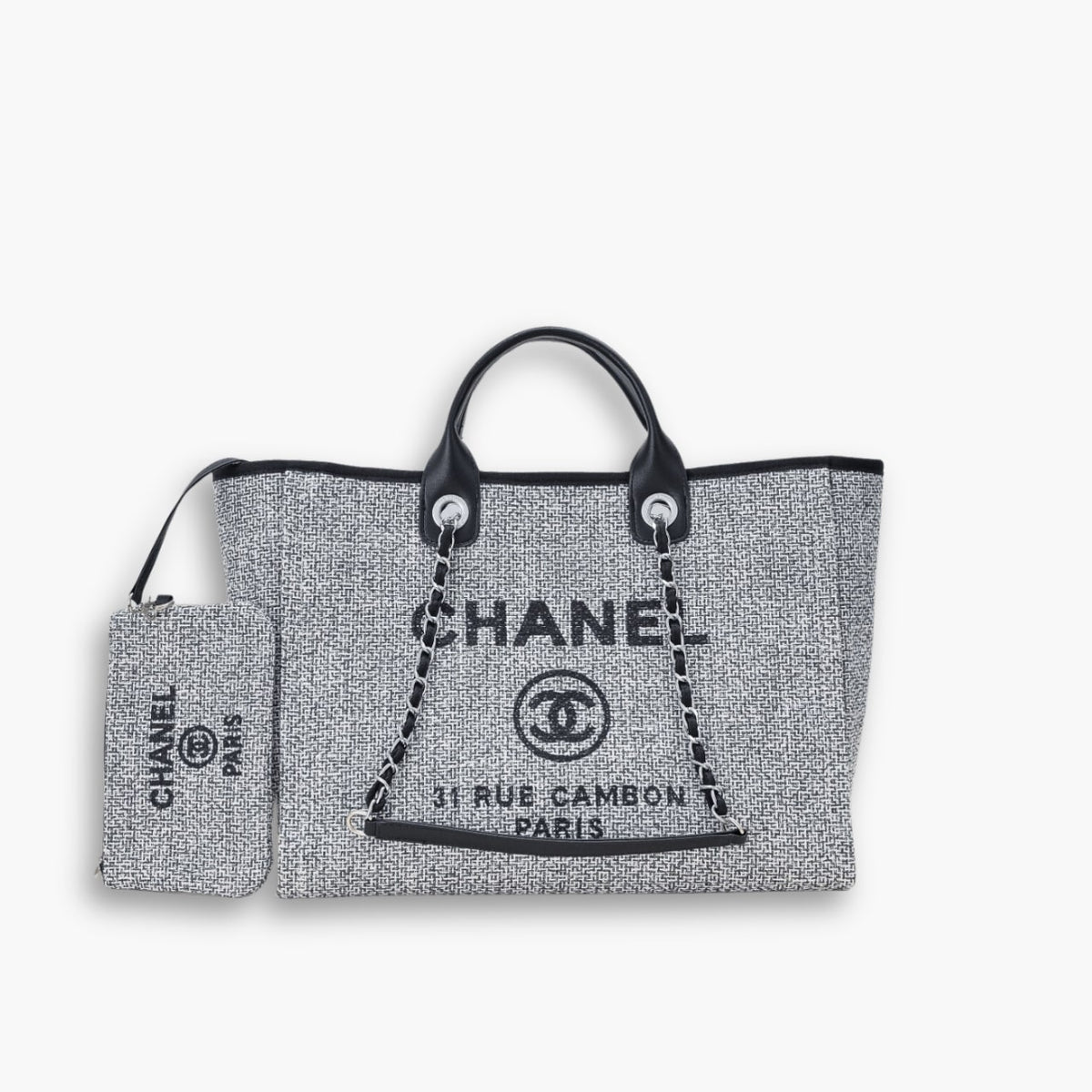 Chanel Large Bowling Bag White 30cm AS5579 B20894 10601