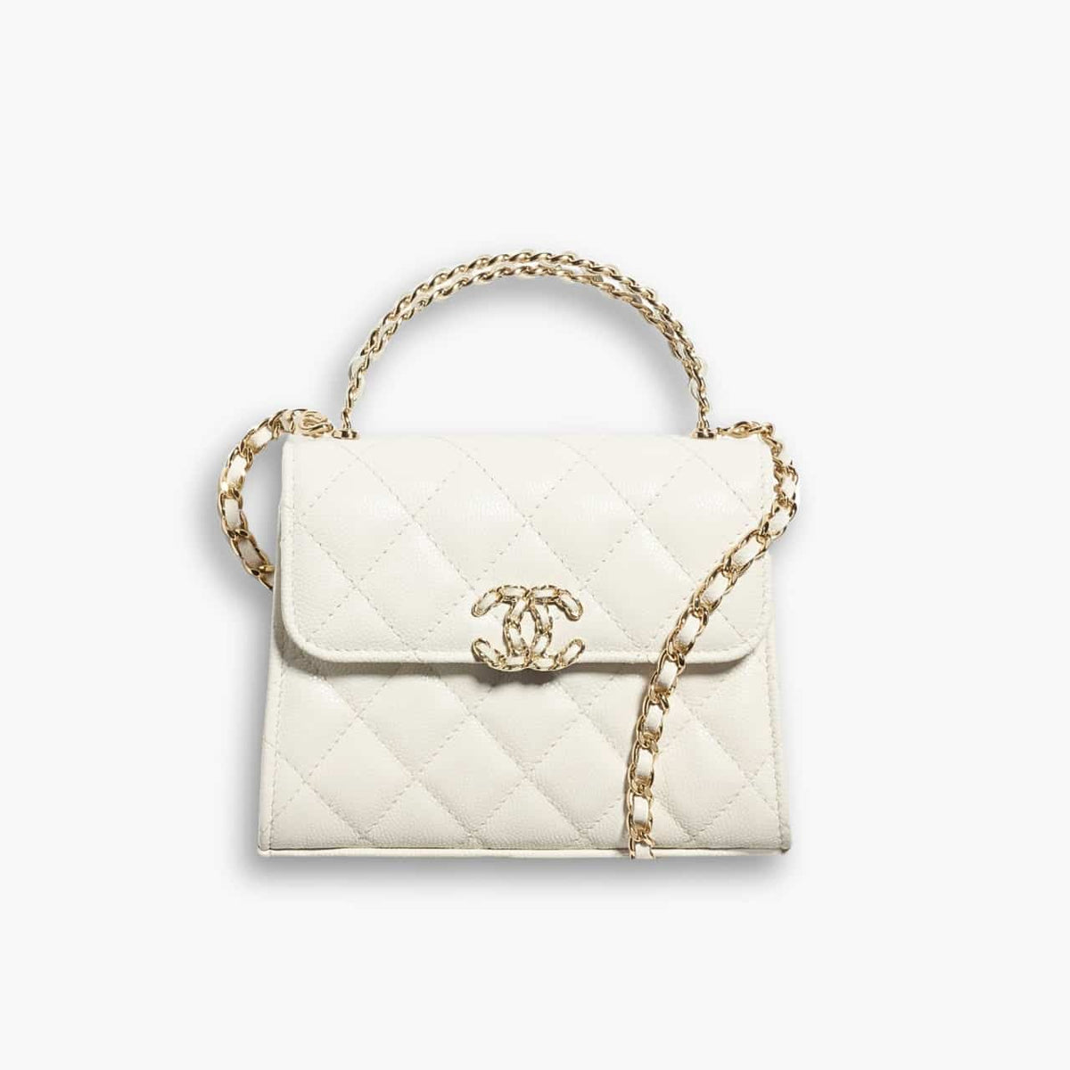 Chanel Clutch With Chain White 15cm AP3237 B10307 10601