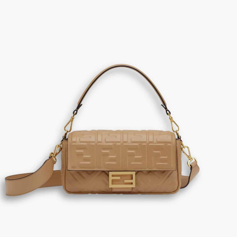 Fendi Baguette Nappa Bag Beige 26cm 8BR600A72VF1BZ2