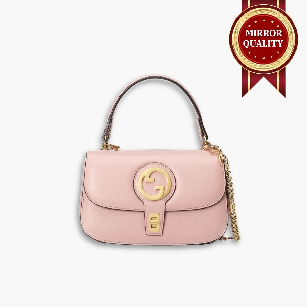 Mirror Quality – Gucci Blondie Top Handle Bag Light Pink 23cm 735101 UXX0G 6910