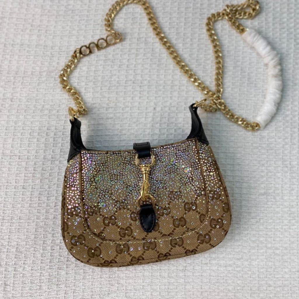 Gucci Jackie Notte Mini Bag Beige And Dark Brown 19Cm 782889 FAD1Z 2541
