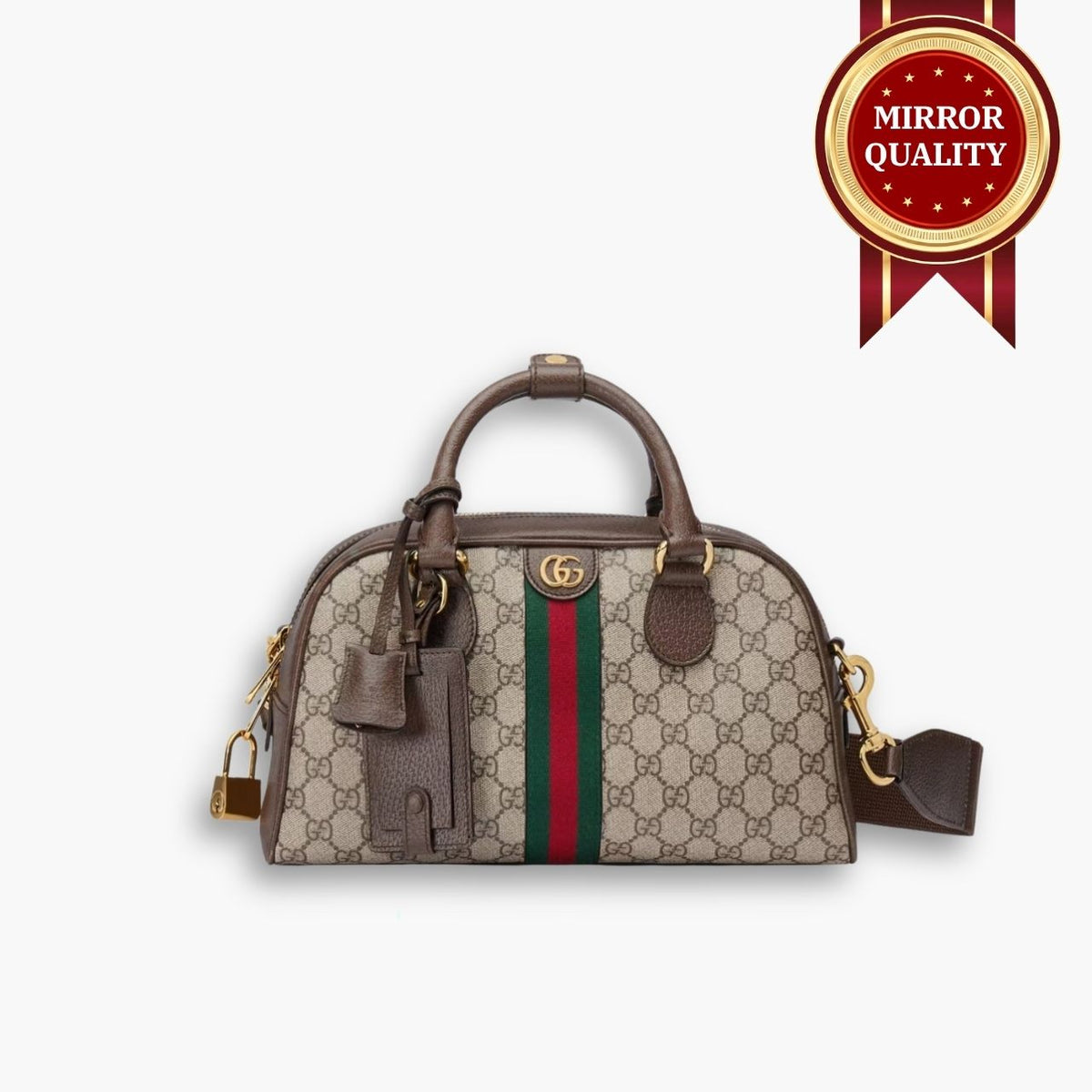 Mirror Quality – Gucci Ophidia Medium GG Top Handle Bag Brown 32Cm 724575 9C2SG 8746