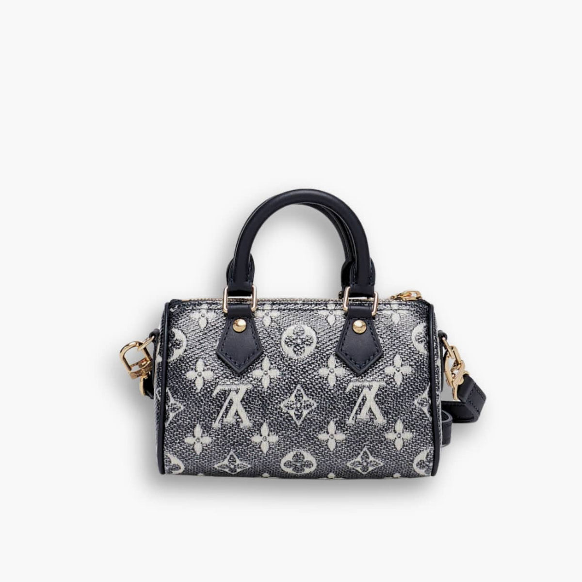 Louis Vuitton Nano Speedy Monogram in Denim 16cm