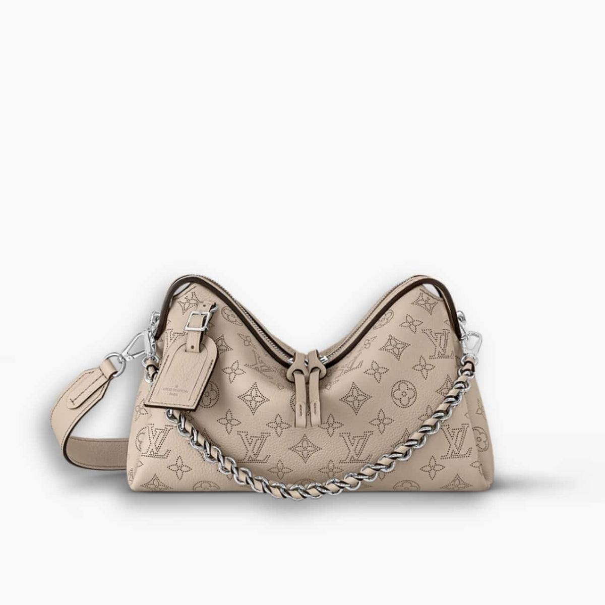 Louis Vuitton Hand It All PM Mahina Leather Galet Grey 29Cm M24255