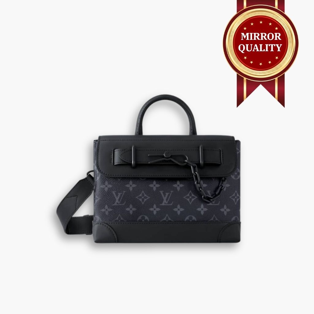 Mirror Quality – Louis Vuitton Steamer PM Monogram Eclipse Black 25Cm M46953