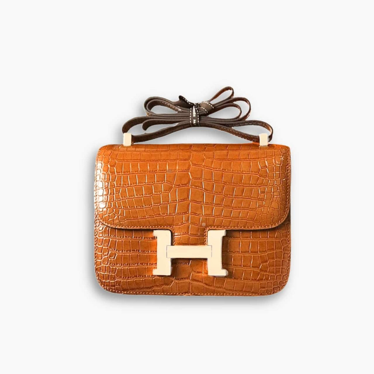 Hermes Lizard Constance Mini Shoulder Bag Black 20cm