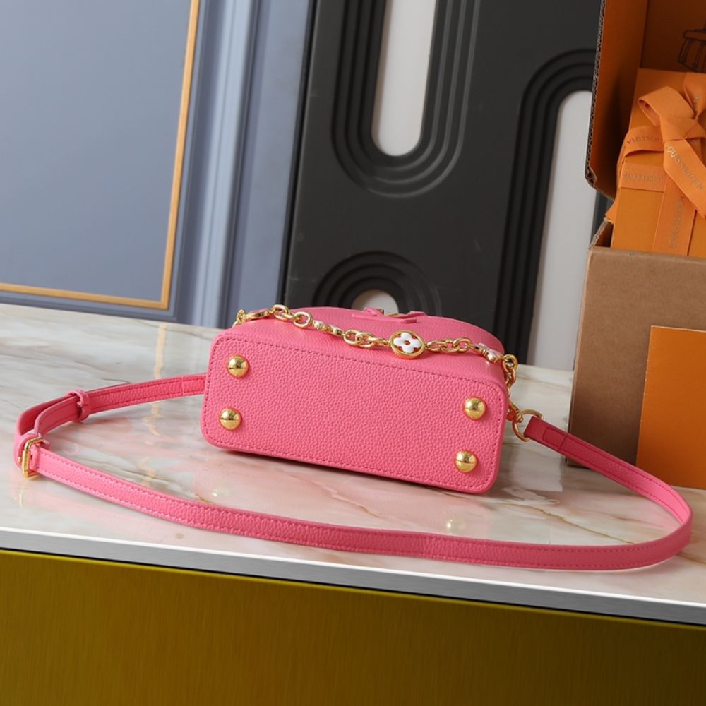 Louis Vuitton Capucines Mini Rose Chamallow Pink 21cm M22375