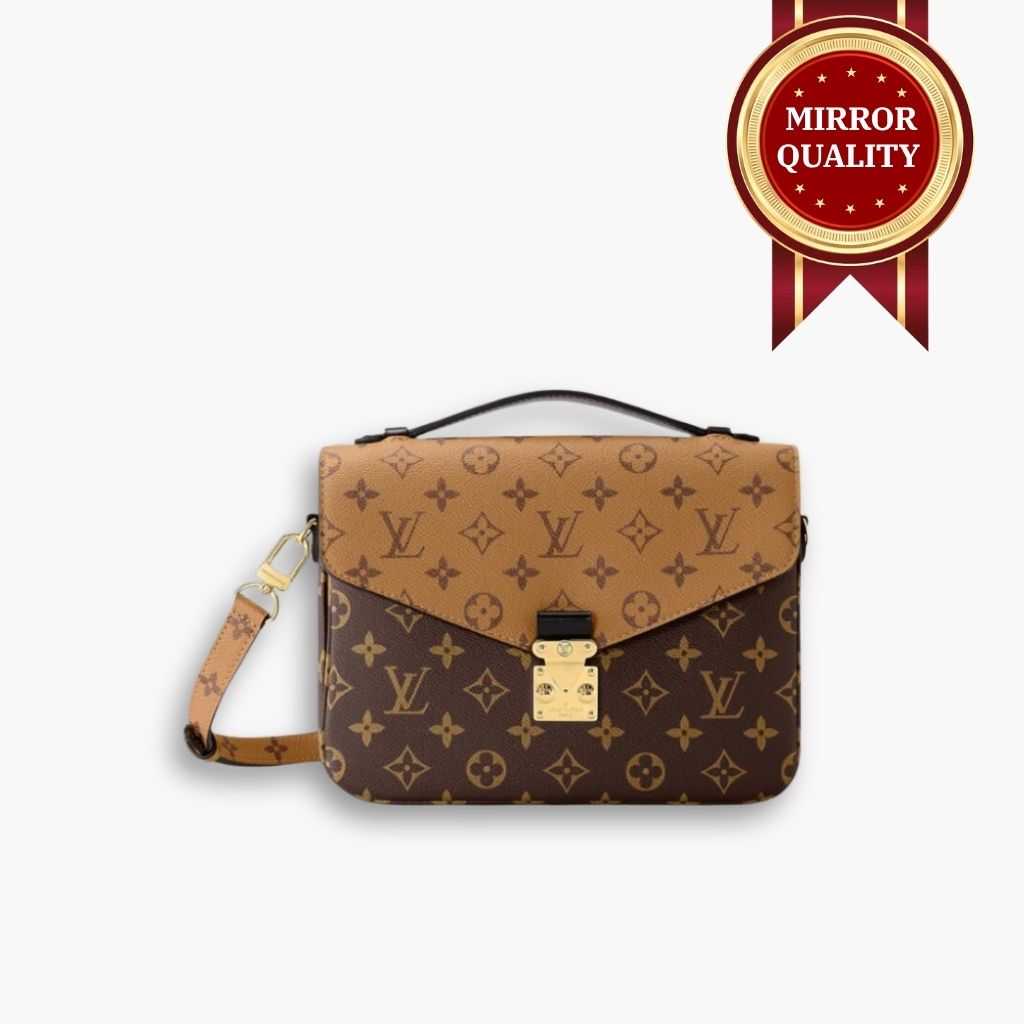 Mirror Quality – Louis Vuitton Pochette Métis Bag Monogram Reverse Canvas Brown 25Cm M44876