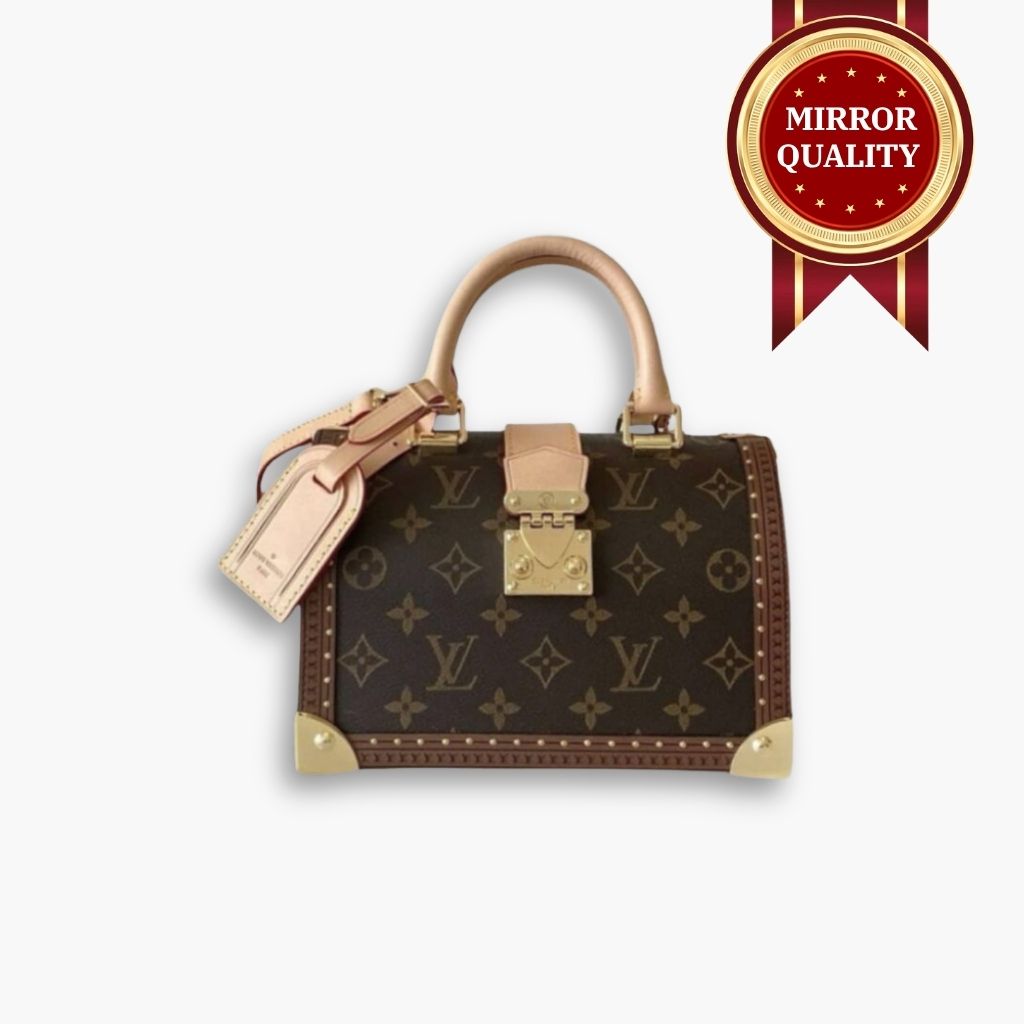 Mirror Quality – Louis Vuitton Speedy Trunk Box Bag 20 Monogram Brown 21Cm M11154