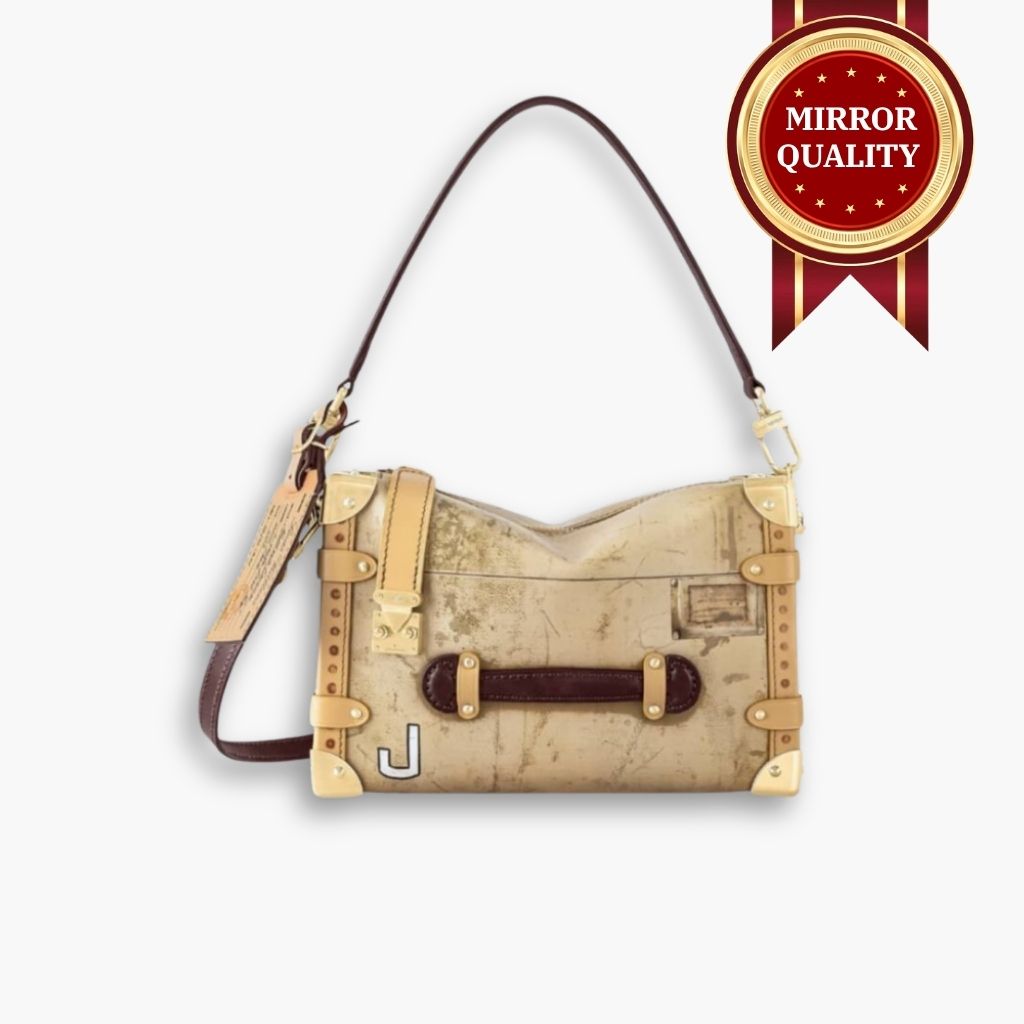 Mirror Quality – Louis Vuitton Side Trunk MM Bag Beige 23Cm M12480